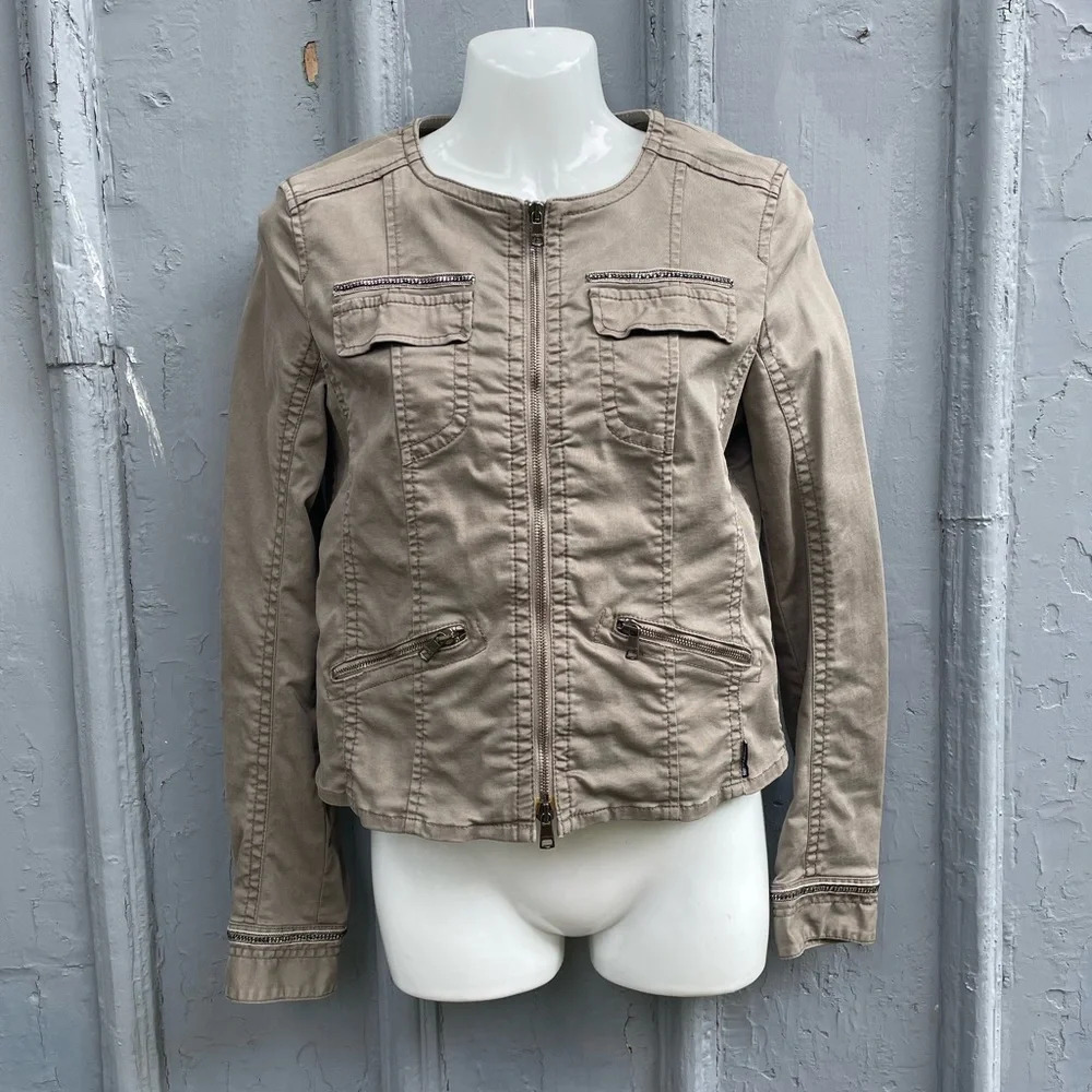 Marc Cain  khaki jacket, size N3 (US 8)
